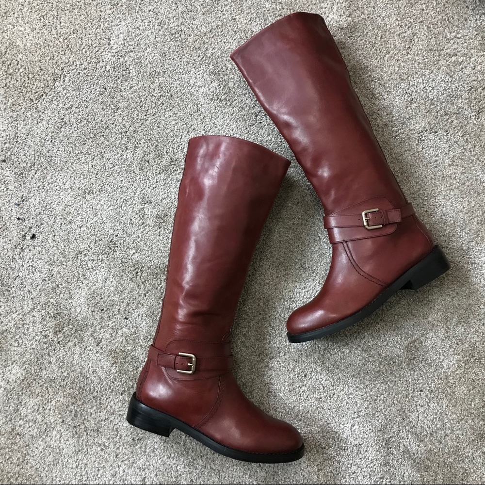 MAXGREAT Cordovan LEA Buckle Strap LEATHER BOOTS 7